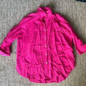 Pink button up